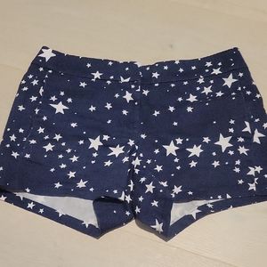 J. Crew Blue and White Star Pattern Shorts